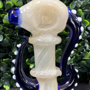 4.5" Fancy Marble Beaded Tentacle Hand Pipe