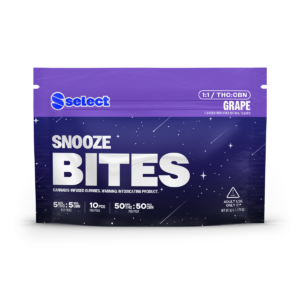 Snooze Bites THC:CBN Gummies | Grape