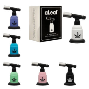 aLeaf 5" Turbo Flame Blow Torch Lighter - White