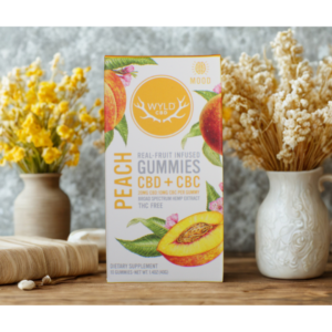Wyld | Peach CBD Gummies | 10ct - 300mg total