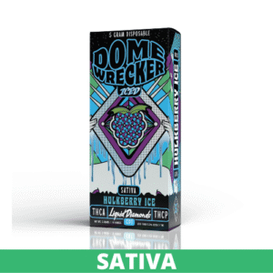 Domewrecker Iced | THC-A, Liquid Diamonds, THC-P | Disposable | Hulkberry Ice | Sativa | 5g