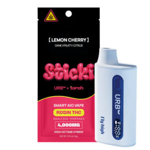 Sticki Torch x Urb | Rosin THC Disposable | Lemon Cherry | Hybrid | 4g