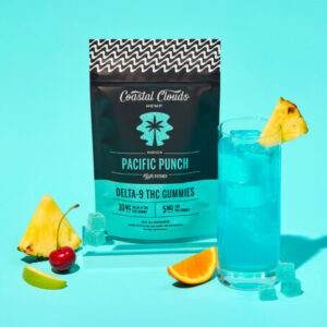 Coastal Clouds D9/THC Gummies | Pacific Punch | Indica