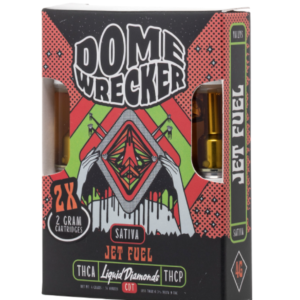 Domewrecker Cartridges | Liquid Diamonds | (2) 2G Carts (4G total) | Jet Fuel | Sativa