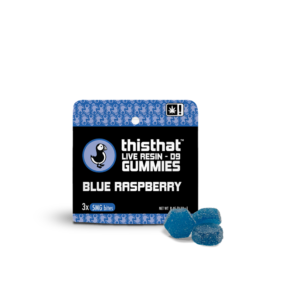 ThisThat | Hemp D9 | Live Resin | 3ct | 5mg | Blue Raspberry