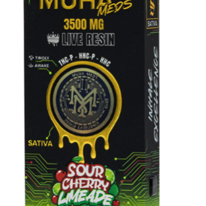 Muha Meds | THC-P Live Resin Disposable | Sour Cherry Limeade | 3.5g
