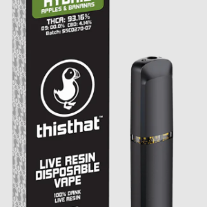 ThisThat | 1g Live Resin Disposable | Apples and Bananas Hybrid
