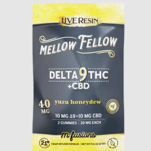 Mellow Fellow | 2ct Delta 9 CBD Gummy | Yuzu Honeydew