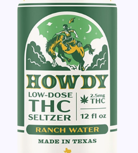 Howdy Low Dose THC Cocktails (2.5mg) | 12oz - Ranch Water