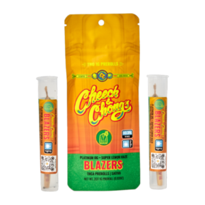 Cheech & Chong's Blazers | 2ct 1g THCA Pre-Rolls | Platinum OG + Super Lemon Haze