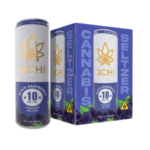 3CHI Seltzer | Delta 9 THC Seltzer | Black Raspberry | 10mg (4pack)