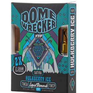 Domewrecker Cartridges | Liquid Diamonds | (2) 2G Carts (4G total) | Hulkberry Ice | Sativa