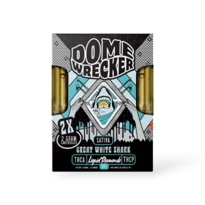 Domewrecker Cartridges | Liquid Diamonds | (2) 2G Carts (4G total) | Great White Shark | Sativa