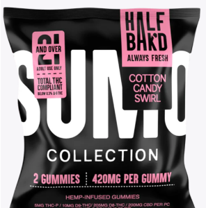 Half Bak'd Sumo Gummies | 2ct | Cotton Candy Swirl